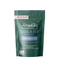 Smokiez Sweet Dreamy Blueberry Trifecta 1:1:1 CBG:CBN:THC Fruit Chews 10mg | 10 pk