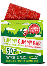 Minny Grown Big Pete's Pucker Watermelon Yummy Gummy Bar EACH