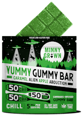 Minny Grown Caramel Apple Alien Abduction Yummy Gummy Bar EACH