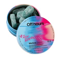 Off Hours Blue Raspberry Gel-based 100mg, 10pk