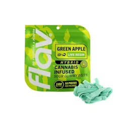 Flav Apple Belts Live Resin Gummies 10mg, 10pk