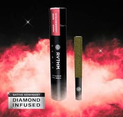 RYTHM (Infused) - Strawberry Sour Diesel Infused Pre Roll Infused 1g