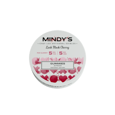 Mindy's Lush Black Cherry Ratioed Gummies 5mg ea | 20-Pack | 1:1 THC:CBD