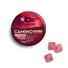 KIVA Camino Sours Strawberry Sunset Gummies 10mg ea | 10-Pack