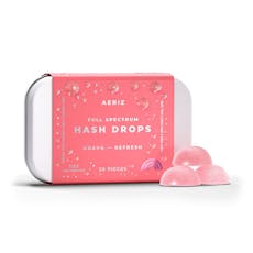 Aeriz Full Spectrum Hash Drops Guava Ratioed Gummies 5mg ea | 20-Pack | 1:1:1 THC:CBD:CBG