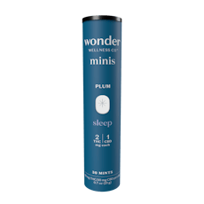 Wonder Wellness Co. Blueberry Ratioed Mints 0.3mg ea | 40-Pack | 1:2 THC:CBD