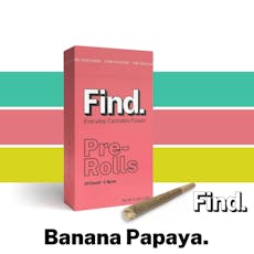 Find. Banana Papaya Pre-Roll Pack 1g ea | 10-Pack
