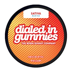 Dialed In Gummies Classic Blue Ice Rosin Infused Gummies 10mg ea | 10-Pack