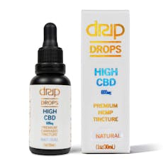 Unflavored 600mg, High CBD Drops