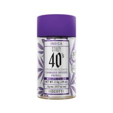 STIIIZY 40's Biscotti Infused Pre-Roll Pack 0.5g ea | 5-Pack