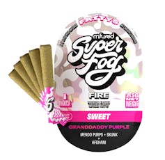 MFused Super Fog Fire Granddaddy Purple Infused Fatty's 0.5g ea | 5-Pack