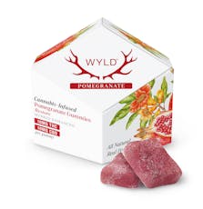 Wyld Balanced Restore Pomegranate Ratioed Gummies 10mg ea | 10-Pack | 1:1 THC:CBD