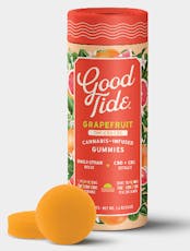 Good Tide Grapefruit Ratioed Gummies 10mg ea | 10-Pack | 1:1:1 THC:CBC:CBD