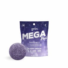 Gron Mega Blackberry Ratioed Gummies 100mg | 1:1 THC:CBN