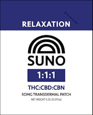 Unscented 50mg | 1:1:1 THC:CBD 1, Ratioed Patch