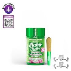Jeeter Quad Baby Watermelon ZKZ Infused Pre-Roll Pack 0.5g ea | 5-Pack