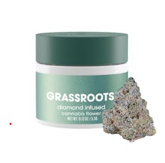 Grassroots Foreign Kush Mints Diamond Infused Whole Flower 3.5g