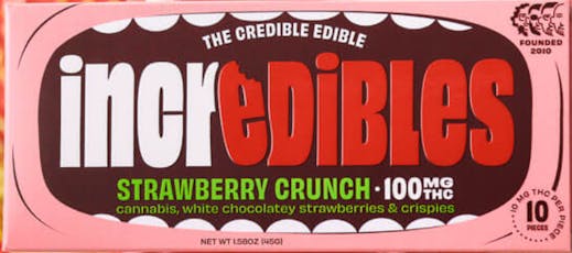 incredibles Strawberry Crunch Chocolate Bar 10mg ea | 10-Pack