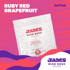 JAMS Ruby Red Grapefruit High Dose Gummies 50mg ea | 10-Pack