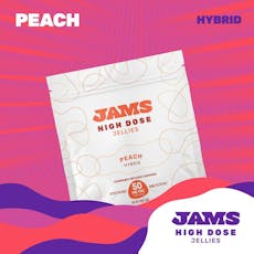 JAMS Peach High Dose Gummies 50mg ea | 10-Pack