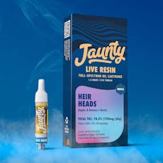 Jaunty Heir Heads Live Resin Cartridge 1g