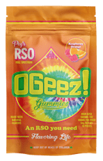 OGeez! Peg's Raspberry Orange RSO Gummies 100mg ea | 10-Pack
