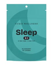 Curio Wellness Sleep Blueberry Gummies 5mg ea | 20-Pack