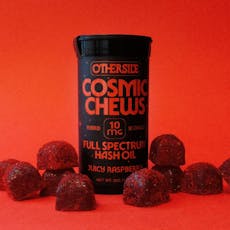 Otherside Cosmic Chews Juicy Raspberry Full Spectrum Hash Oil Gummies 10mg ea | 10-Pack