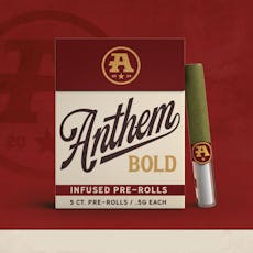 Anthem Bold Durban Poison Glass Tip Infused Pre-Roll Pack 0.5g ea | 5-Pack