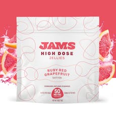 JAMS Jellies Ruby Red Grapefruit High Dose Gummies 50mg