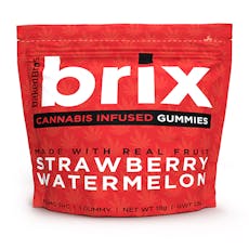 Baked Bros Brix Strawberry Watermelon Gummies 100mg