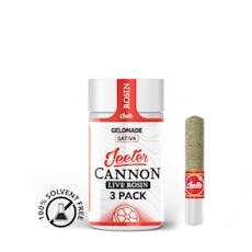 Jeeter Cannon Gelonade Live Rosin Pre-Roll Pack 0.5g ea | 3-Pack