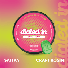 Dialed In Guava Live Rosin Gummies 10mg ea | 10-Pack
