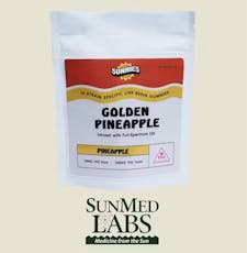 Golden Pineapple Live Resin 100mg, Gummies