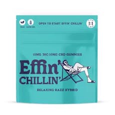 Chillin' Relaxing Razz 1:1 THC:CBD 10mg ea, | 10 Pack