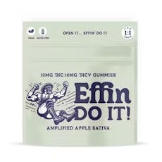 Effin' Vegan Do It! Amplified Apple 1:1 THC:THCV | 10 Pack 100mg | 10mg ea