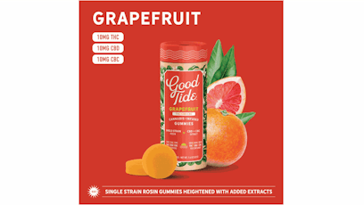 Good Tide Grapefruit 1:1:1 THC:CBD:CBC Gummies 100mg 10pk