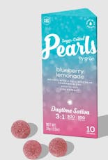 Grön Blueberry Lemonade Pearls 3:1 CBG/THC Gummies 100mg 10pk