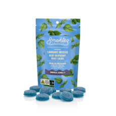 Sour Blue Rasberry 100mg, Gummies