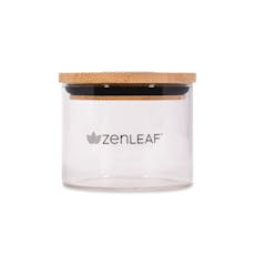 Zen Leaf Stash Jar Clear