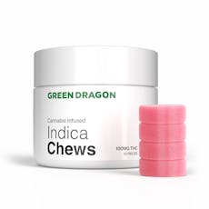 Watermelon Wave Indica Chews 100 mg