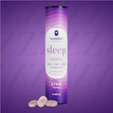 Wonder Wellness Sleep Plum (1:1:1 THC:CBD:CBN) Mints 40 Pack | 100mg
