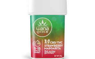 Wana Strawberry Margarita (1:1 CBD:THC) Quick Gummies 10 Pack | 100mg