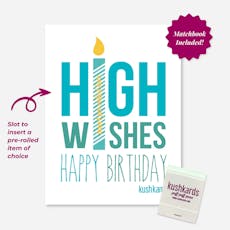 Greeting Card w/ Pre-Roll Slot | High Wishes