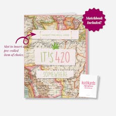 Greeting Card w/ Pre-Roll Slot | It's 420 Somewhere