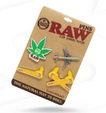 Raw Classic Badge Pins 4pk
