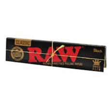RAW Black King Size Slim Rolling Papers Booklet