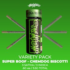 Hashtag OG Variety Pack Super Boof & Chemdog Biscotti | 6 Pack 3.6g | 0.6g