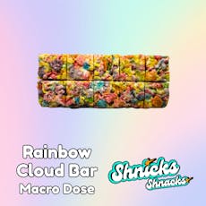 Shnicks Shnacks Rainbow Cloud Bar Macro Dose | 1 Pack 100mg | 100mg ea