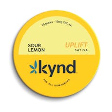 Kynd Uplift Sour Lemon | 10 Pack 100mg | 10mg ea